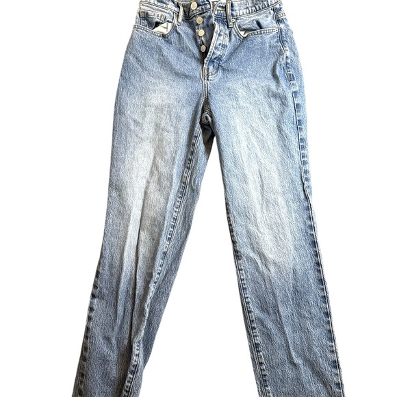 PacSun High Rise Blue Jeans with Distressed Vintage Look - Picture 1 of 3